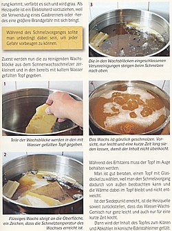 Kerzen ziehen und gießen - Gestalten mit Wachs