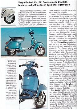Klassische Vespa Motorroller: Alle PK-, PX- und Cosa Modelle seit 1970